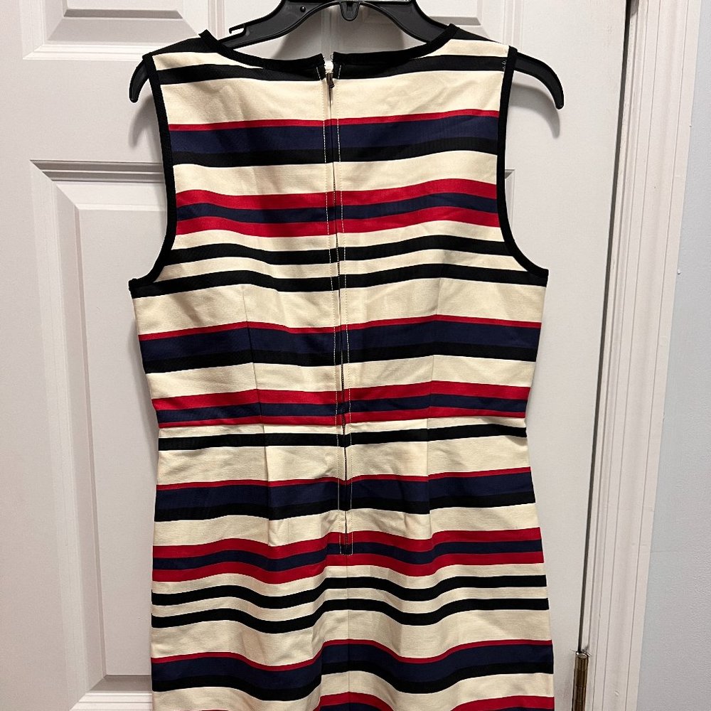 j.crew NWT size 8 multicolored striped cotton  dress - Picture 3 of 8